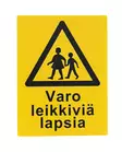 Safemate varoitusmerkki varo leikkiviä lapsia, 30 x 40 cm - Kyltit, opasteet ja numerot - 6430066036608 - 1