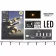 Valonauha 120 led lämmin valkoinen USB-ladattava - Jouluvalot - 8719987254178 - 1