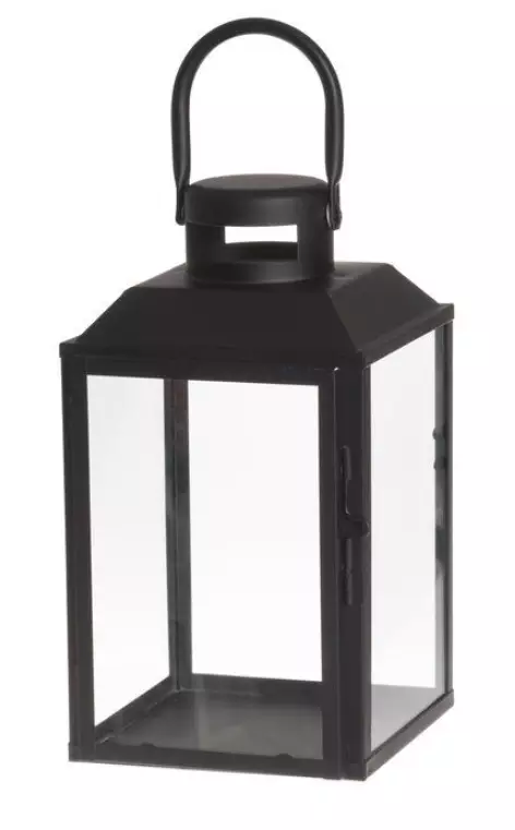 4Living Aamu lyhty musta 23,5cm - Ulko- ja sisälyhdyt - 6410413202948 - 1