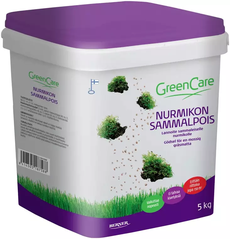 Nurmikon sammalpois 5kg - Astiat ja ruokailuvälineet - 6414505187588 - 1