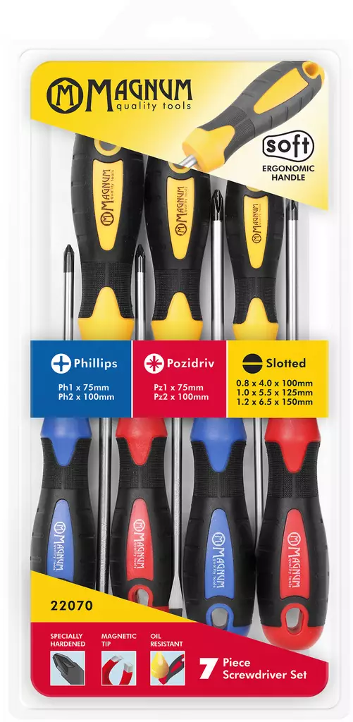 Ruuvitalttasarja Ura/Ph/Pz 7-os. - Ruuvimeisselit - 6418868220708 - 1