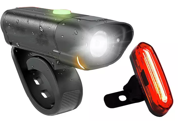 Pyörävalosetti etu+takavalo usb-lad - Valot - 6435200270498 - 1