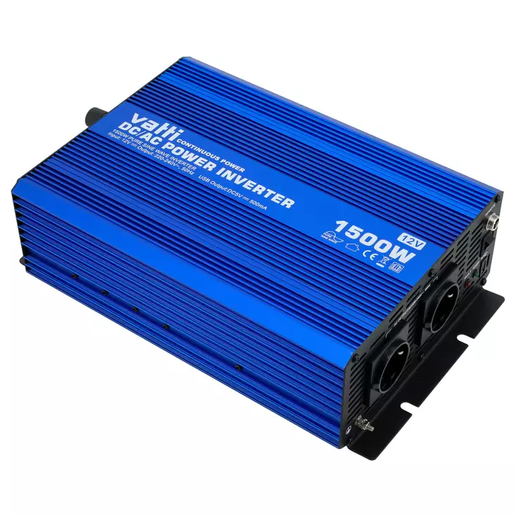 Vatti Invertteri siniaalto 1500W - 12V invertterit - 6438168100388 - 1