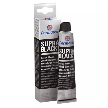 Permatex tiivistesilikoni 80ml Supra Black - Paikkaus- ja korjausaineet - 8410410351258 - 1
