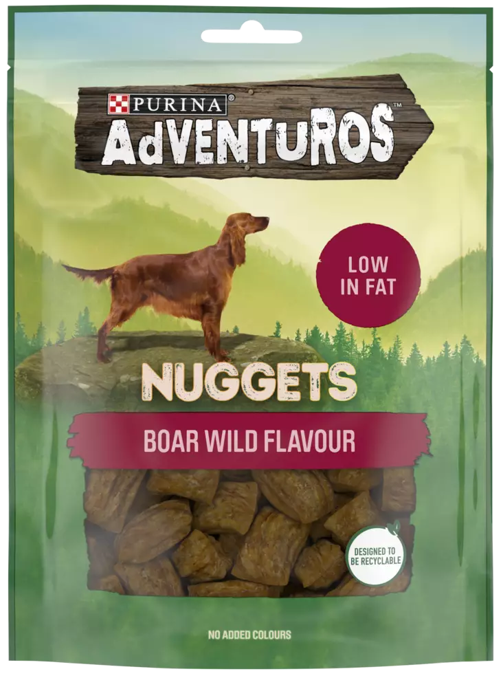 Adventuros Nuggets villisika 90g - Koiran herkut - 7613034916648 - 1