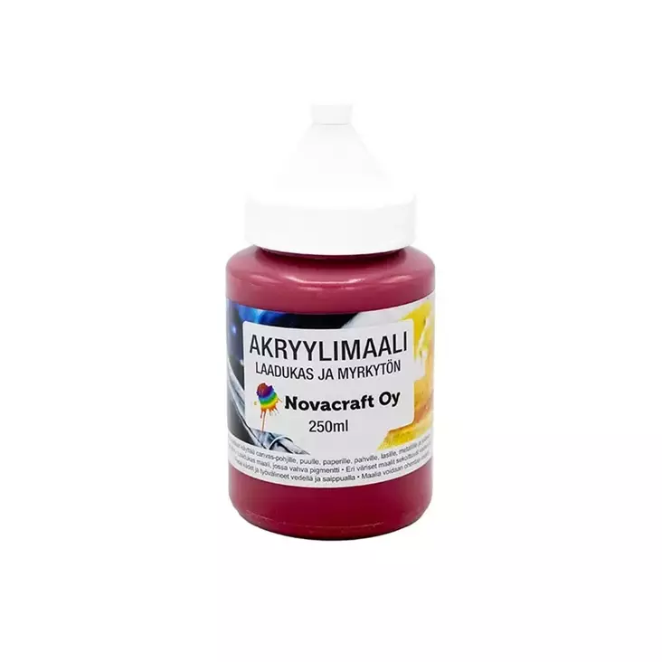 Akryylimaali 250ml punainen - Valmisvärit - 6429810234018 - 1