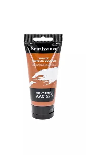 Akryylimaali 75ml Burnt Sienna AAC 520 - Valmisvärit - 8851907234478 - 1