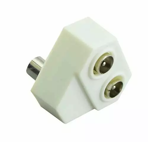 Antennijakopistoke naaras/2 x uros - Antennijohdot ja kaapelit, antennit - 6438140981288 - 1