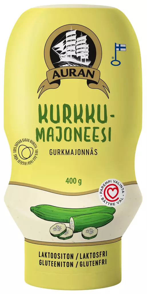 AURAN KURKKU MAJONEESI 400G - Kissan hiekat - 6409538431128 - 1