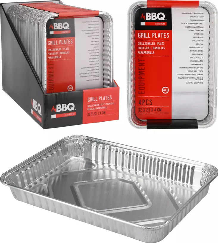 BBQ Grillivuoka 4kpl/pkt - Grillaus- ja savustustarvikkeet - 8721037352048 - 1