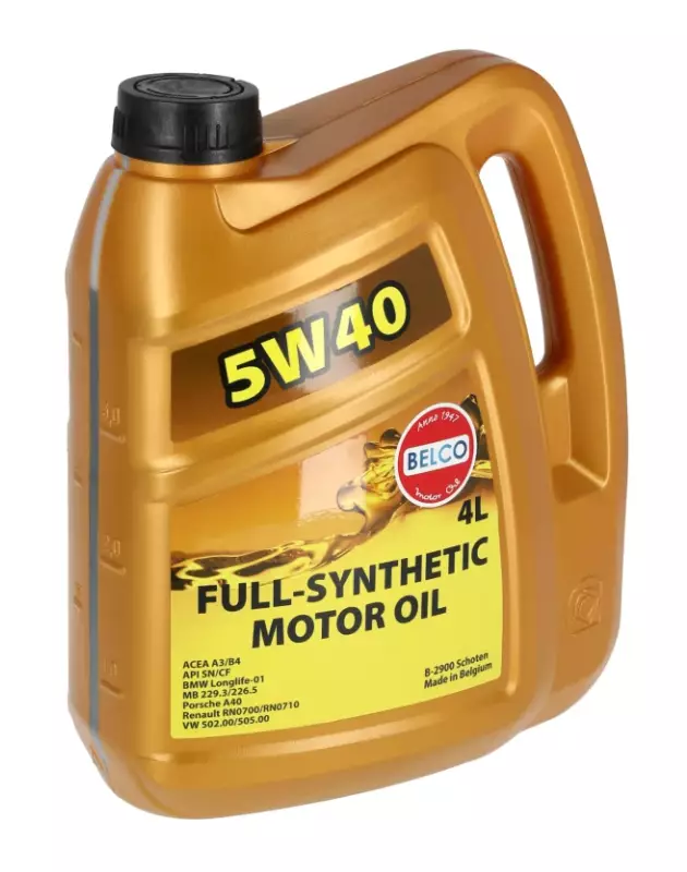 Belco Moottoriöljy 5W40 4L - Moottoriöljyt - 4743042022888 - 1