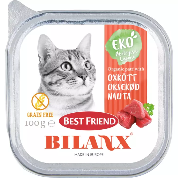 BF Bilanx luomu nautapatee 100g - Kissan märkäruoat - 5700551211348 - 1