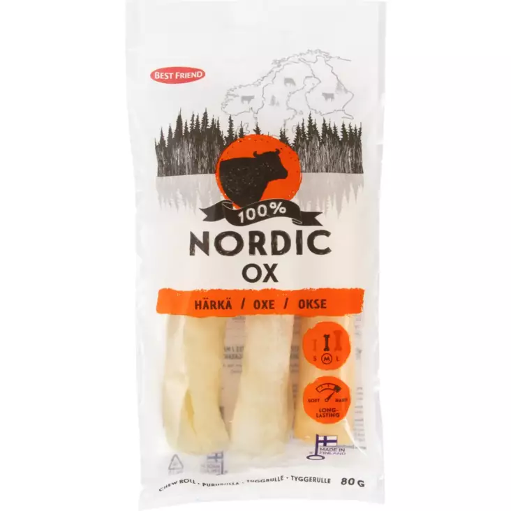 BF Nordic Härkäpururulla 12cm 3kpl 80g - Koiran luut - 5700551171178 - 1