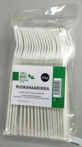 BIO Haarukka 20kpl - Kertakäyttöaterimet - 6438159806008 - 1