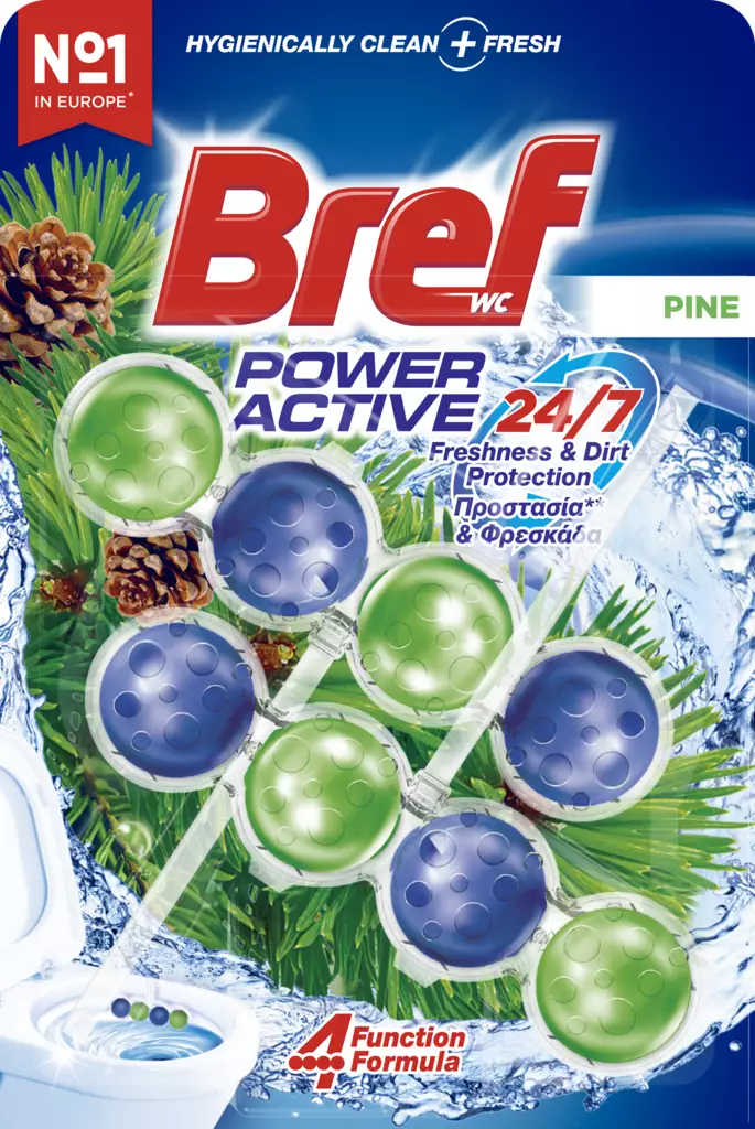 Bref Power Active Pine duo-pack 2x50g - Ilmanraikastimet ja wc-raikastimet - 5201395144538 - 1