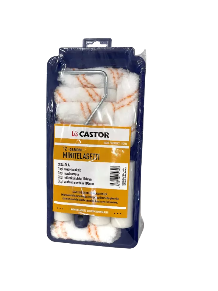 Castor minitelasetti 12-os. - Maalaustelatelat ja jatkovarret - 6438168110318 - 2