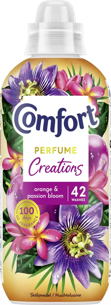 Comfort orange & passion bloom Huuhteluaine Pitkäkestoinen tuoksu 762 ml - Pyykinpesu- ja huuhteluaineet - 8720181638718 - 1
