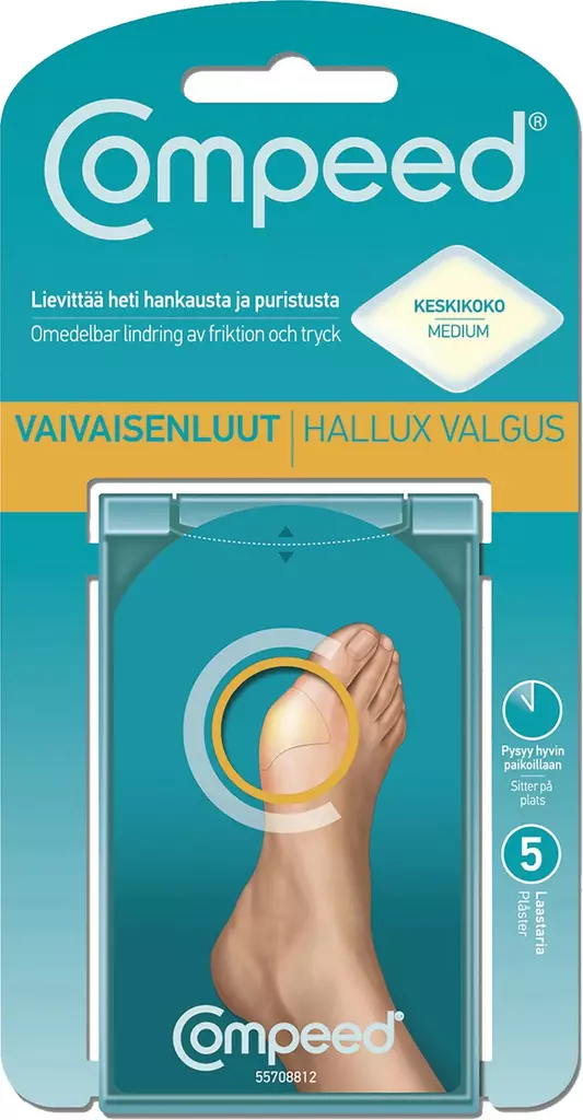 Compeed Vaivaisenluut Laastari 5 Kpl - Desifiointi ja laastarit - 3574660134308 - 1