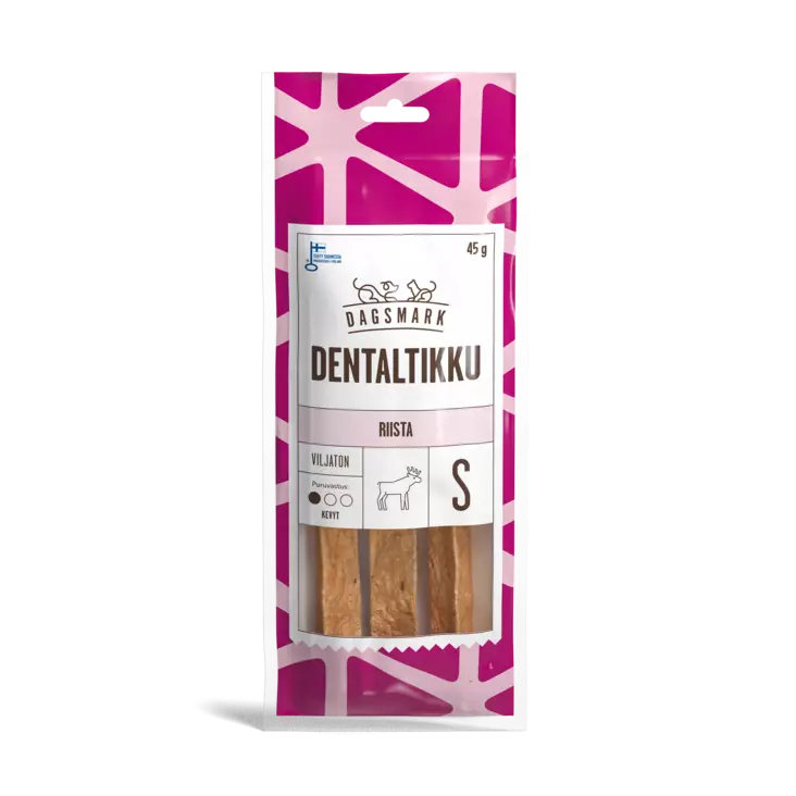 Dagsmark dentaltikku riista S 45g - Koiran luut - 6430066381098 - 1