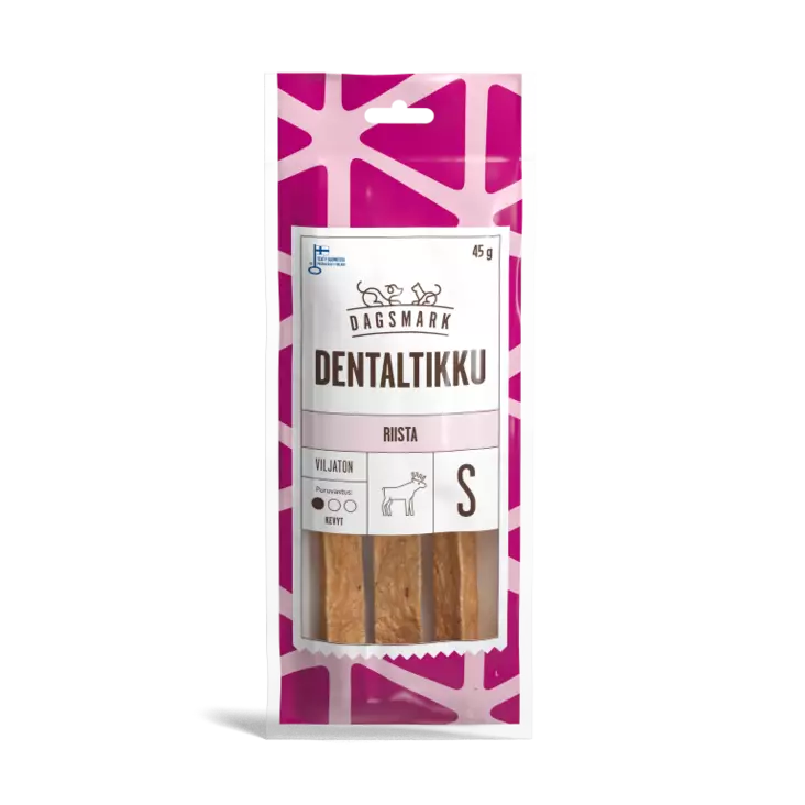 Dagsmark dentaltikku riista S 45g - Koiran luut - 6430066381098 - 1