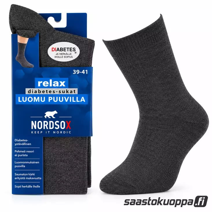 Diabetes sukka 41-43 kesämalli - Miesten sukat - 6438159910118 - 1