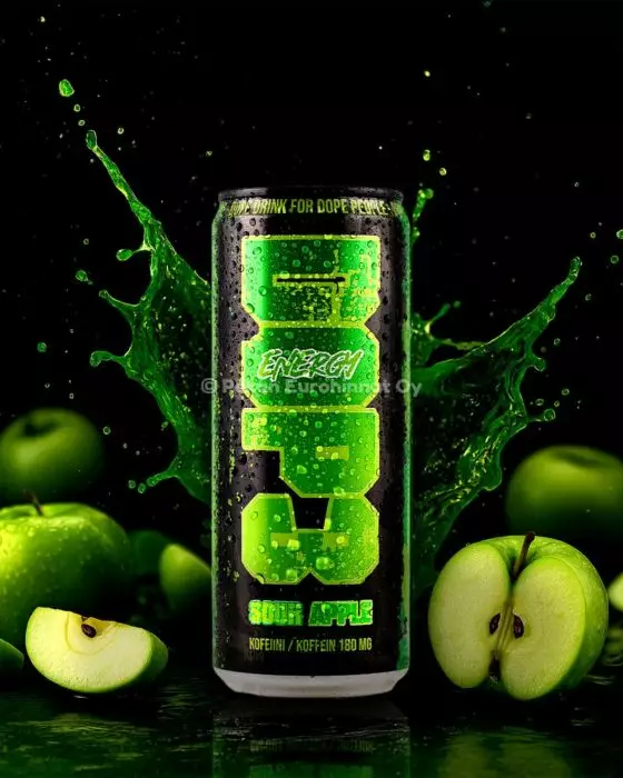 Dop3 energy drink Sour Apple 330ml - Energiajuomat - 06429811102118 - 1