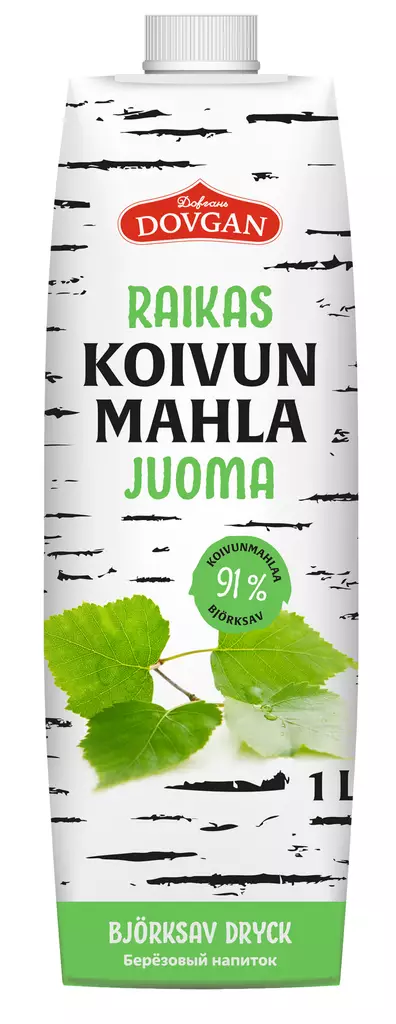 Dovgan Mintunmakuinen koivunmahlamehu 1l - Mehut, mehutiivisteet ja glögit - 4032549012318 - 1