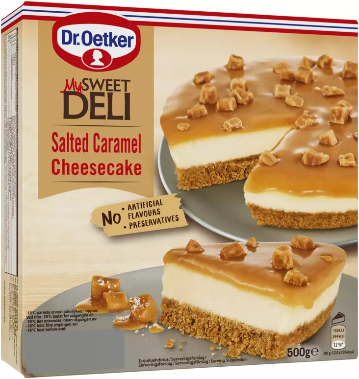 DR.OETKER CHEESEKCAKE CARAMEL 555G - Kissat - 4001724031338 - 1