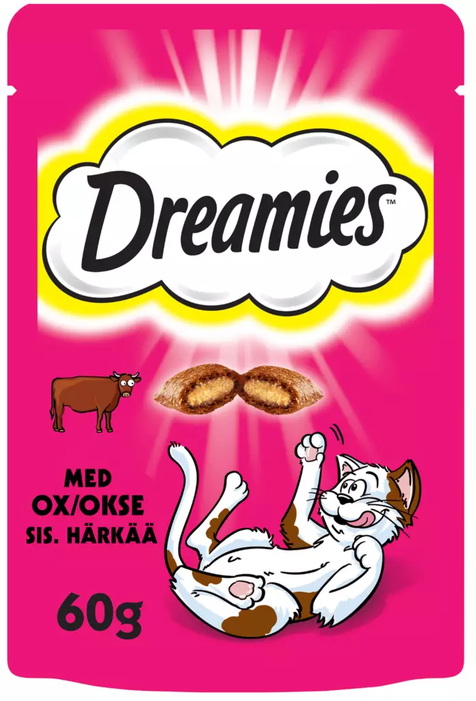 Dreamies Häränlihaa makupala 60 g - Kissan herkut - 4008429037948 - 1