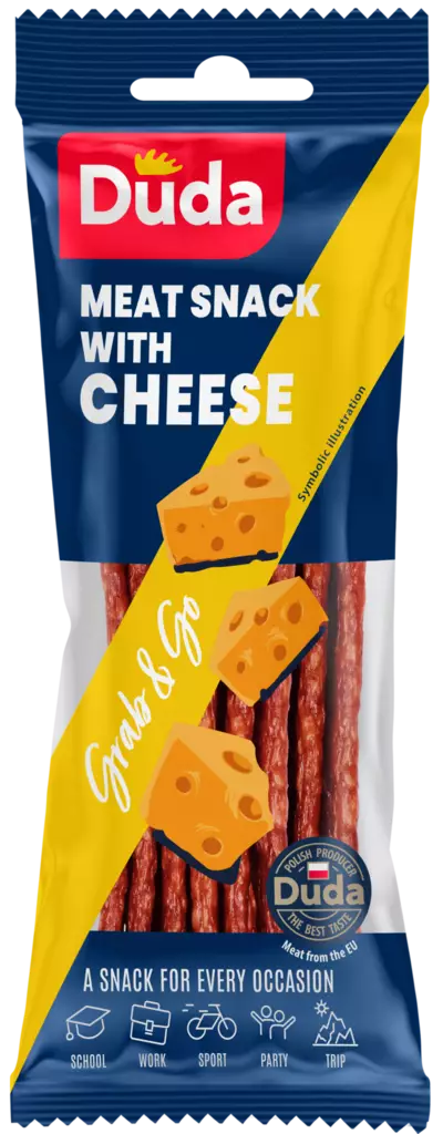 Duda Meat Snack Kabanos cheese 95g - Elintarvikkeet - 5900331610808 - 1