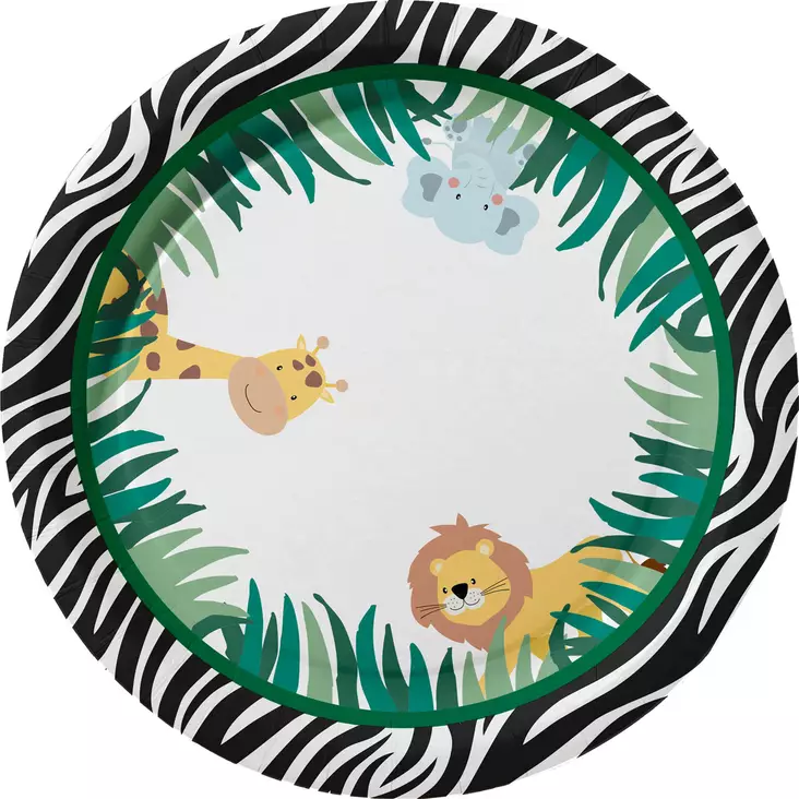 Duni Kartonkilautanen Safari Kids 22cm - Kertakäyttölautaset - 7321012269548 - 1