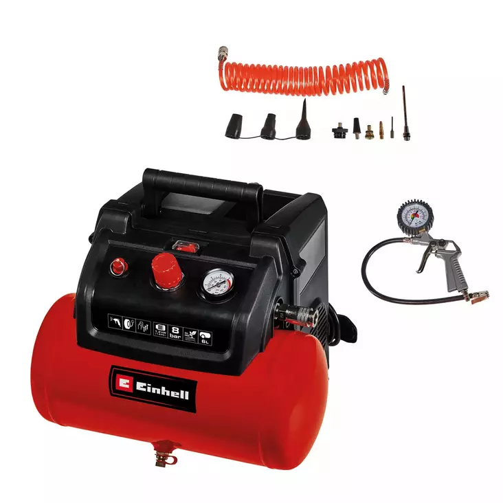 Einhell kompressori TC-AC 190/6/8 OF Set - Kompressorit ja tarvikkeet - 4006825641578 - 1