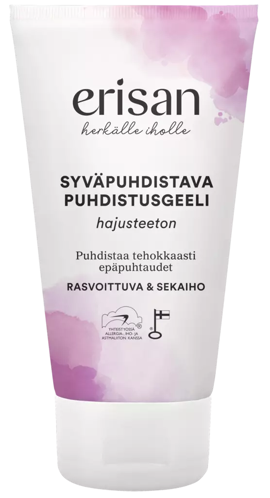 Erisan Hajusteeton Syväpuhdistava Puhdistusgeeli 150ml - Kasvovedet ja kasvojen puhdistusaineet - 6417964577358 - 1