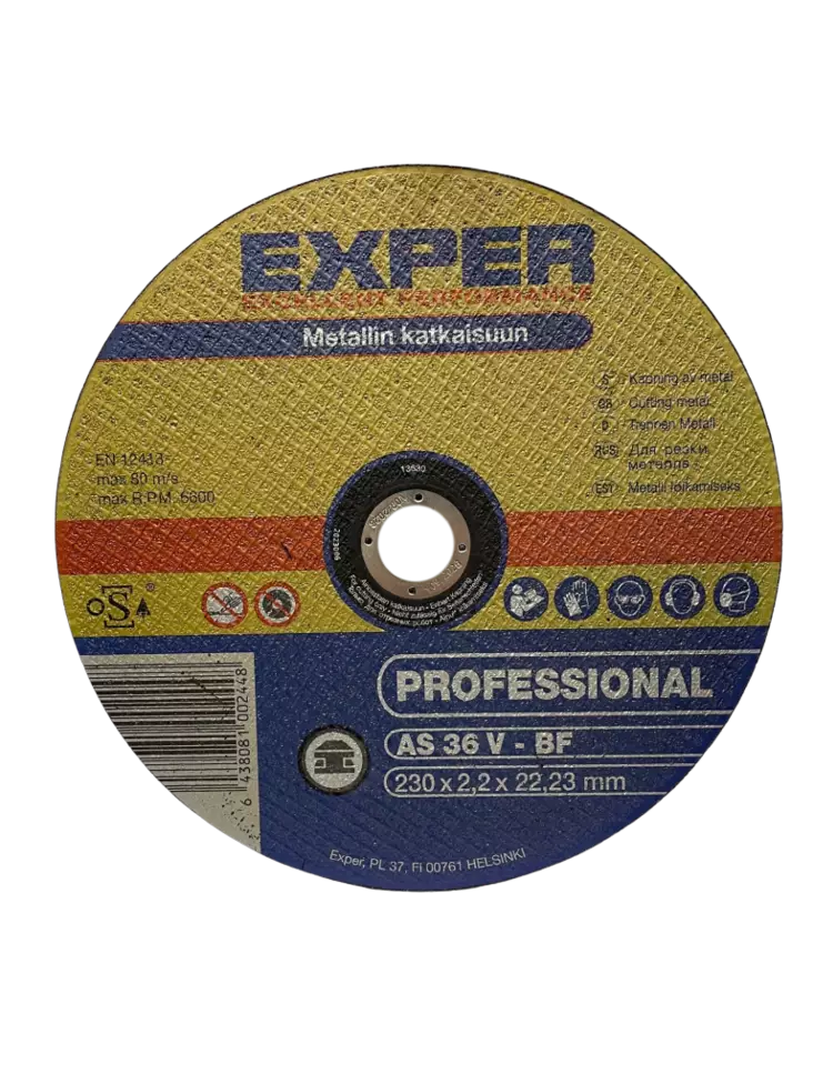 Exper katkaisulaikka metalli 230X2,2mm - Katkaisulaikat - 6438081002448 - 1