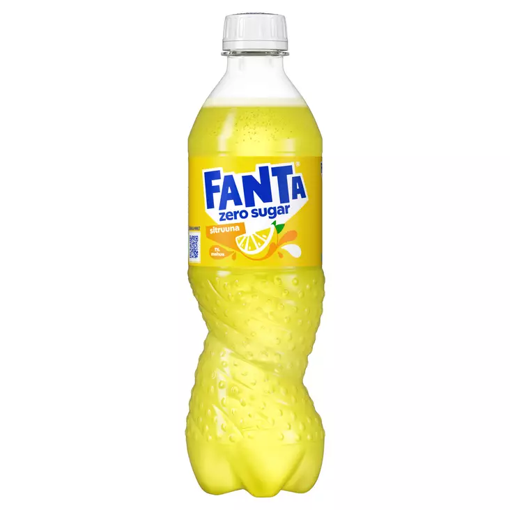 Fanta Sitruuna Zero virvoitusjuoma 0,5l - Virvoitusjuomat ja mixerit - 6415600564878 - 1