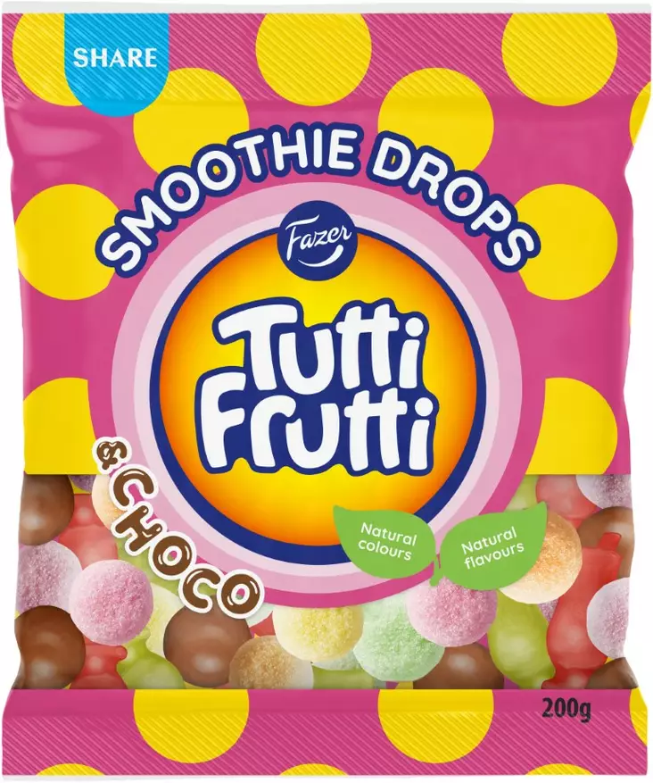 Faxer Tutti Frutti choco 200g - Makeiset - 6416453066588 - 1