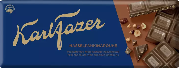 Fazer Hasselpähkinärouhe suklaalevy 180g - Suklaat - 6416453014428 - 1