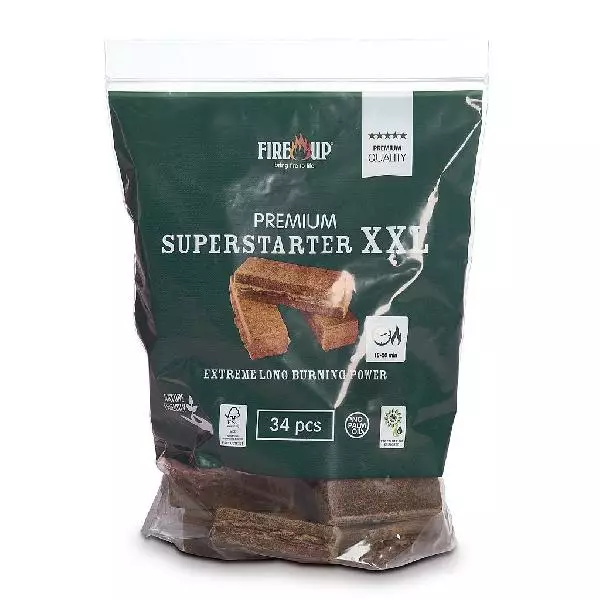 Fire Up sytytyspalat Premium XXL 34kpl - Sytykkeet ja sytytysnesteet - 8711412031538 - 1
