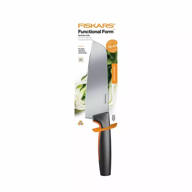 Fiskars FF Santoku veitsi 16cm - Keittiöveitset - 6424002012818 - 1