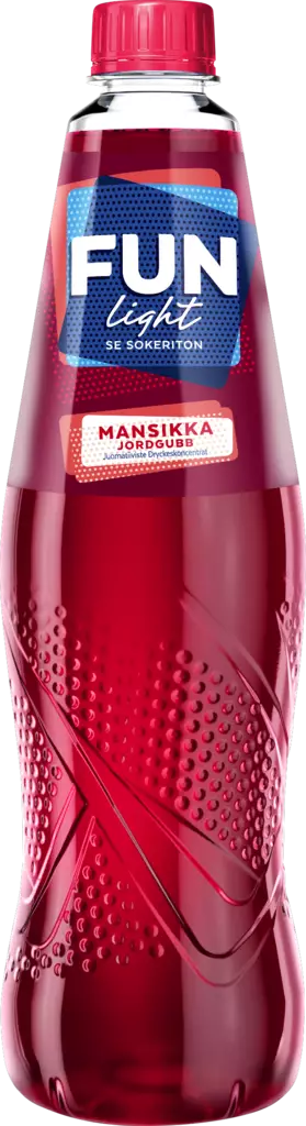 Fun Light juomatiiviste Mansikka 0,5l - Elintarvikkeet - 6417802363198 - 1