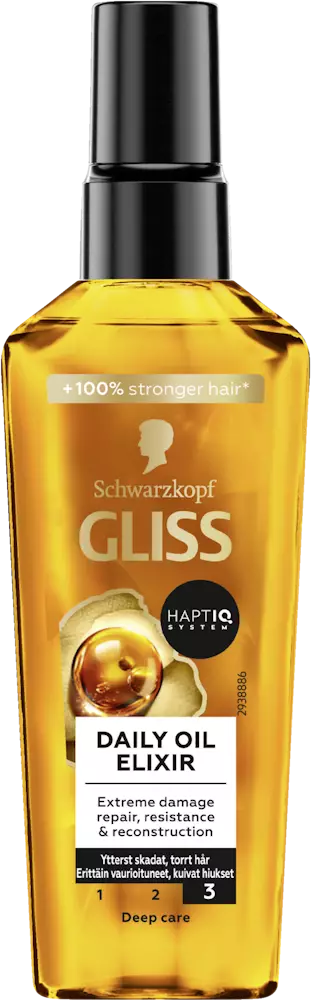 Gliss Daily Oil Elixir hoitoöljy 75ml - Tehohoidot ja naamiot - 7332531118668 - 1