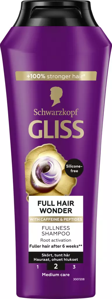 Gliss Full Hair Wonder shampoo 250ml - Shampoot - 7332531126038 - 1