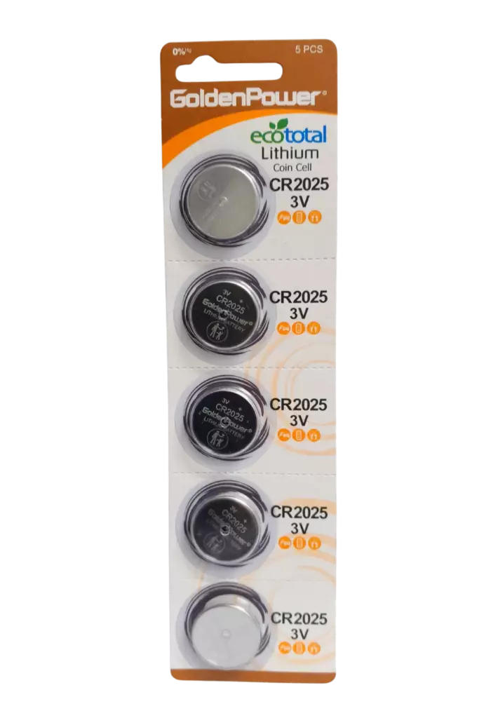 Golden Power lithiumparisto CR2025 5kpl - Nappiparistot - 4895026704768 - 1