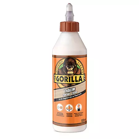 Gorilla wood glue 532ml puuliima - Puuliimat - 5704947004378 - 1