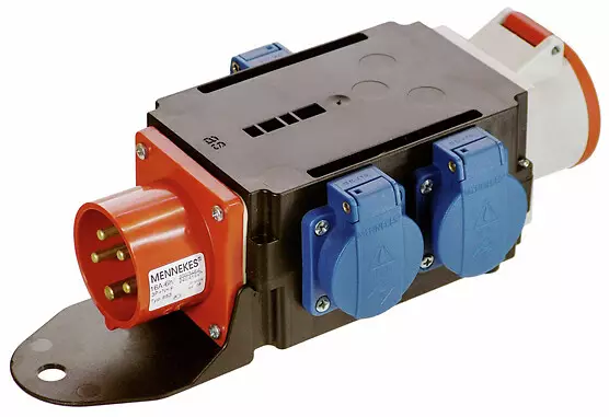 Haaroitin MIXO 16A/16A+3schuko - Voimavirtakytkentä - 4011160605208 - 1