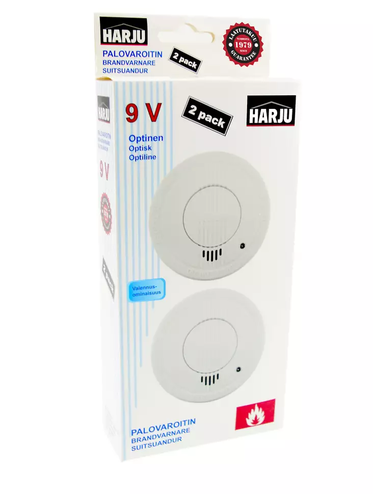 Harju palovaroitin 2kpl - Häkä-, kaasu- ja palovaroittimet - 6438140936028 - 1