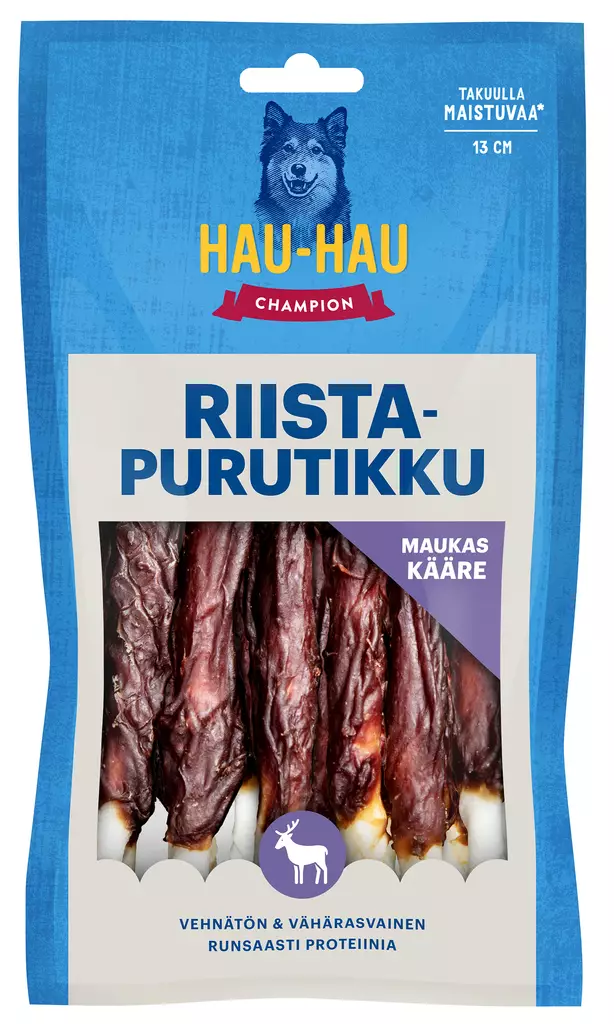 Hau-Hau Champion puruluut purutikku 11kpl 100g riista - Koiran luut - 6430069589958 - 1