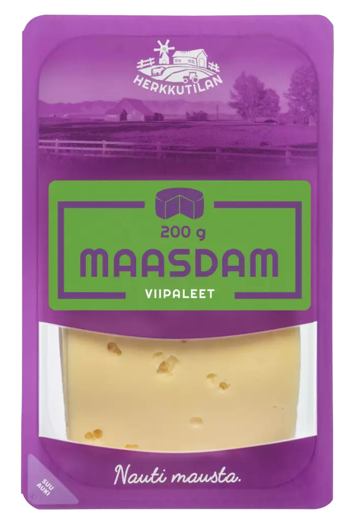Herkkutilan Maasdam 200g viipale - Kissat - 6430053734708 - 1