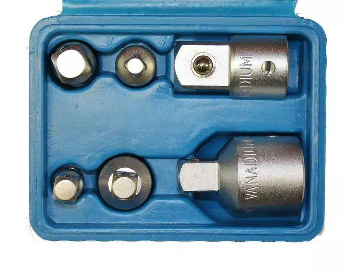 Hylsyadapterisarja 6-os. - Jatkovarret,niveljatkot ja adapterit - 6430013065118 - 1