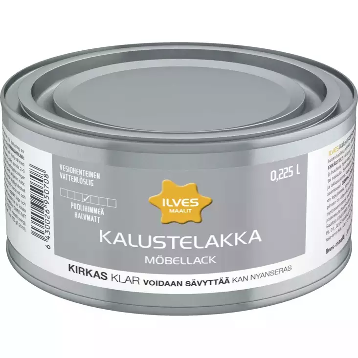 Ilves Kalustelakka Kirkas Puolihimmeä 0,225L - Lakat - 6430026950708 - 1